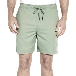 GAP Mens  Green Flat Front Shorts with Relaxed Fit Size XL